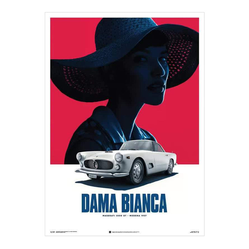 Design Poster 3500 GT White - the White Dame