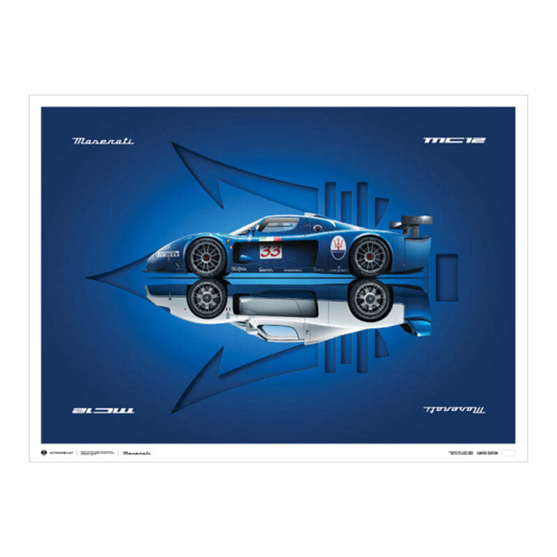 Design poster MC12 side view - Limited Edition