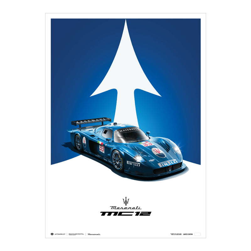 Design poster MC12 front view - Limited Edition