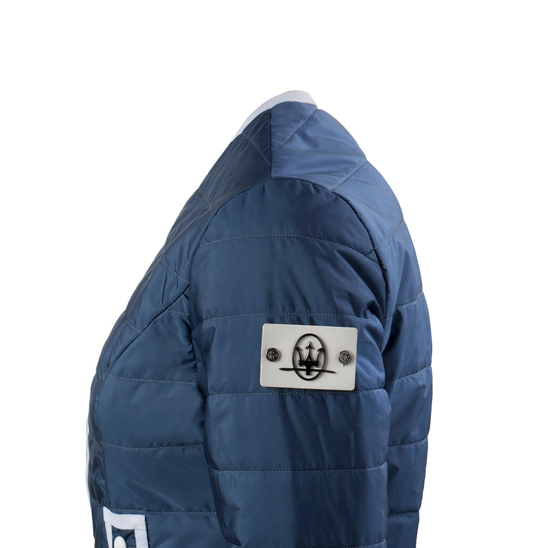 Women's Blue/White Officine Alfieri Maserati 3-Pocket Quilted Jacket