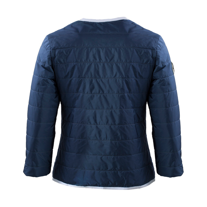 Women's Blue/White Officine Alfieri Maserati 3-Pocket Quilted Jacket