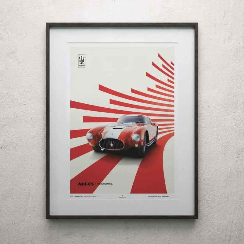 Design Poster A6GCS Red Berlinetta