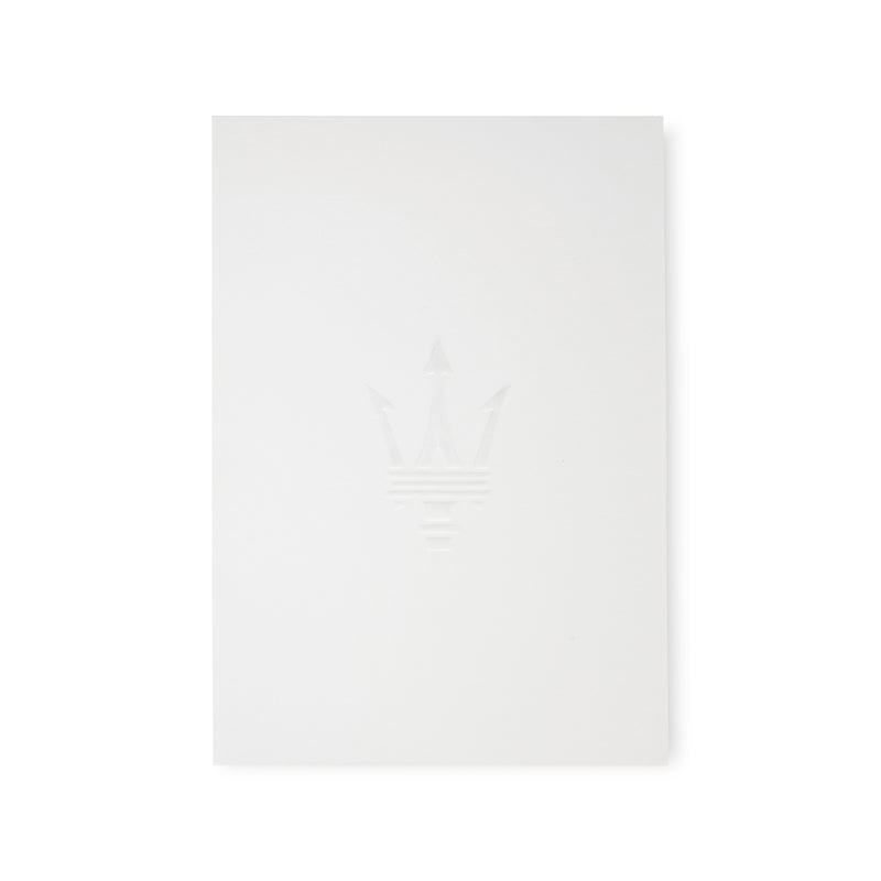 White Maserati Trident A4 Blocknotes