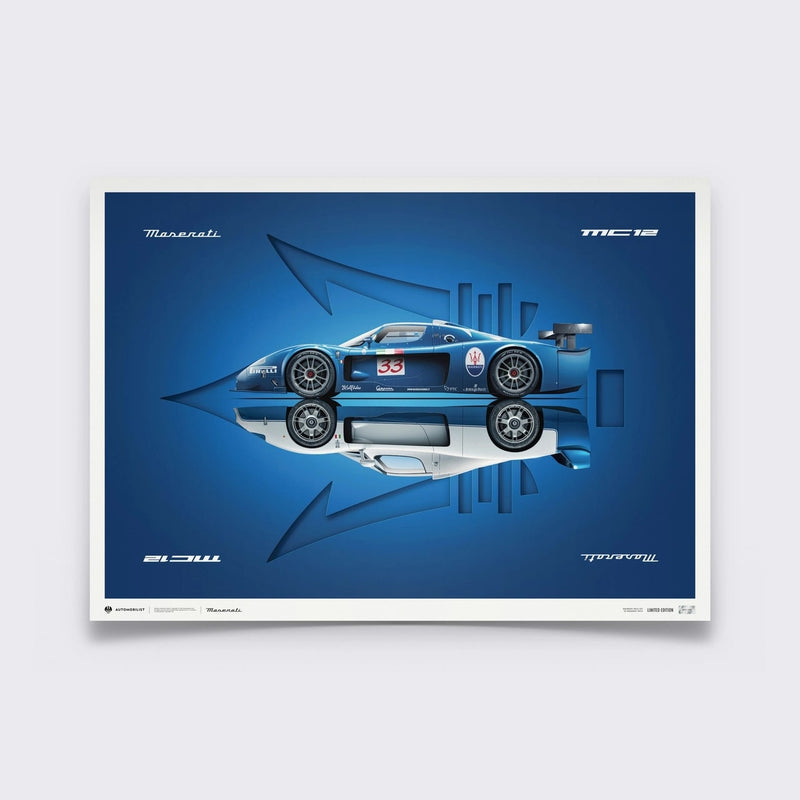 Design poster MC12 side view - Limited Edition
