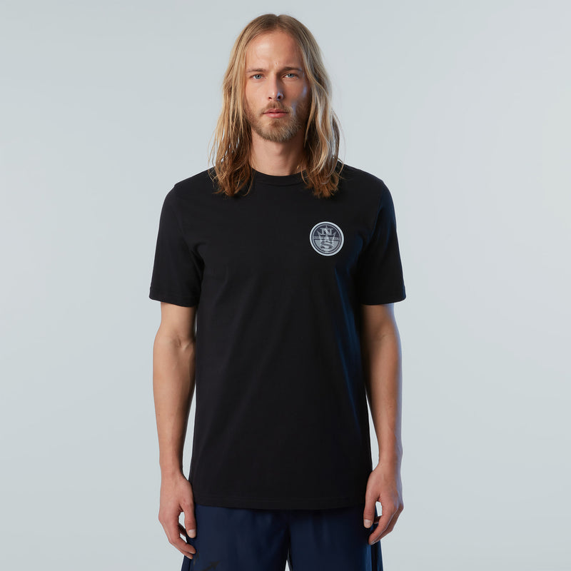 Black T-shirt with Hologram Chest