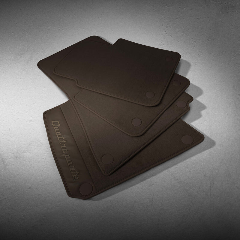 Branded Floor Mats - Left Hand Drive Dual zone - AWD Traction - Brown (up to assembly n. 4024120) - Quattroporte